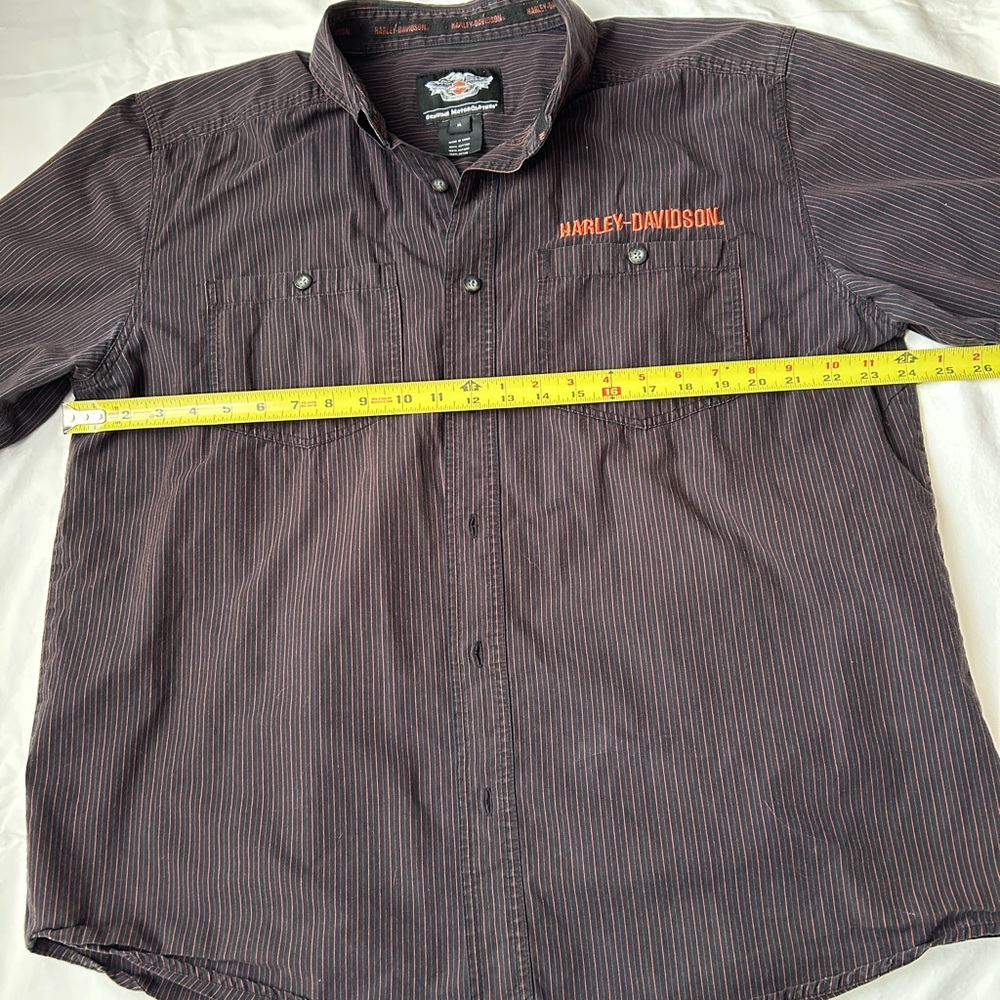 Harley-Davidson Men's Striped S/S Shirt - Picture 6 of 7